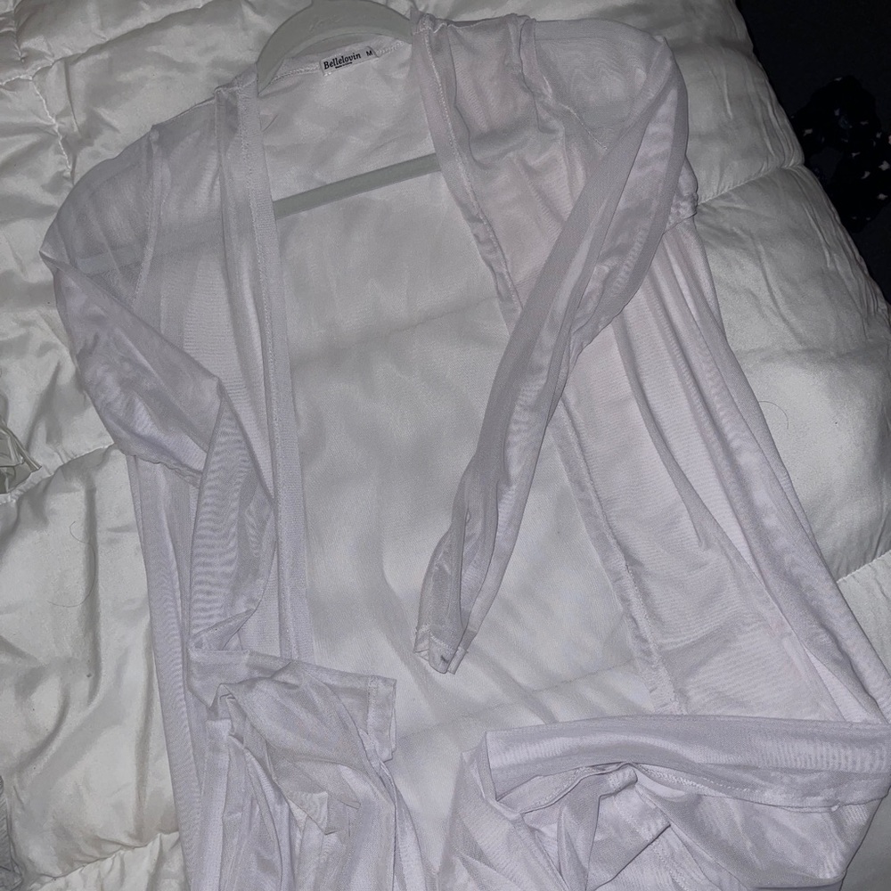 Sheer White Duster